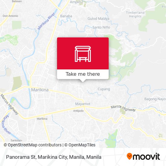 Panorama St, Marikina City, Manila map