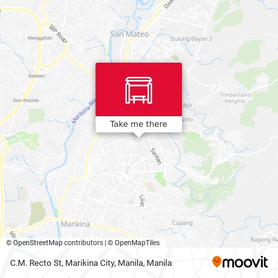 C.M. Recto St, Marikina City, Manila map