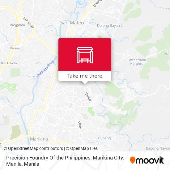Precision Foundry Of the Philippines, Marikina City, Manila map