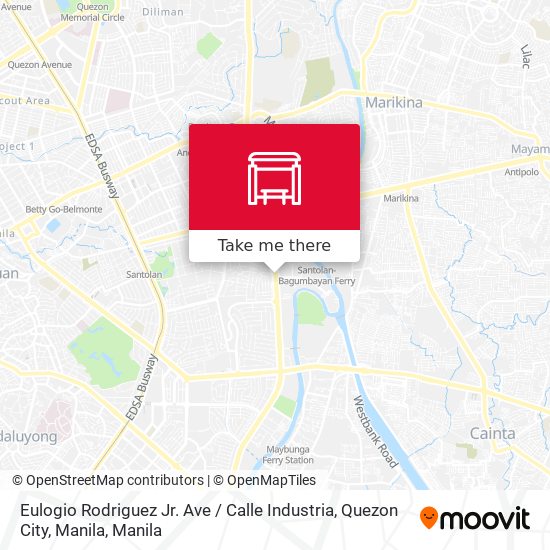 Eulogio Rodriguez Jr. Ave / Calle Industria, Quezon City, Manila map