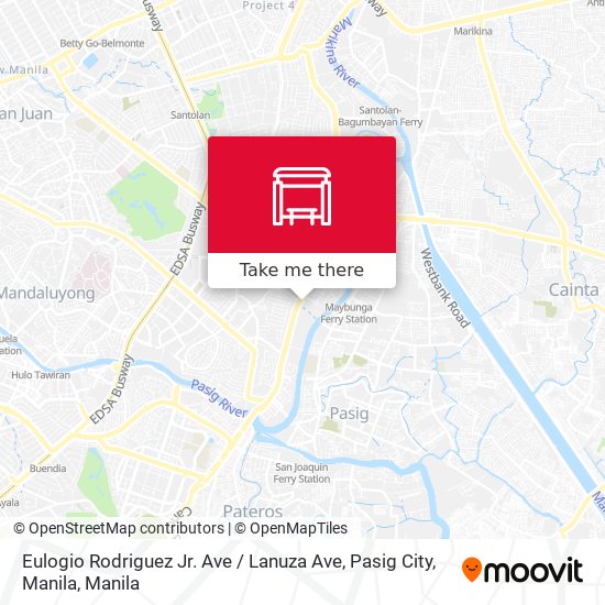 Eulogio Rodriguez Jr. Ave / Lanuza Ave, Pasig City, Manila map