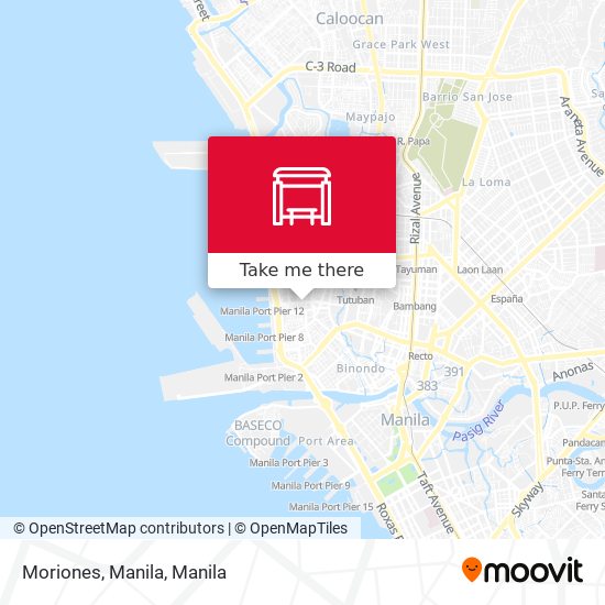 Moriones, Manila map