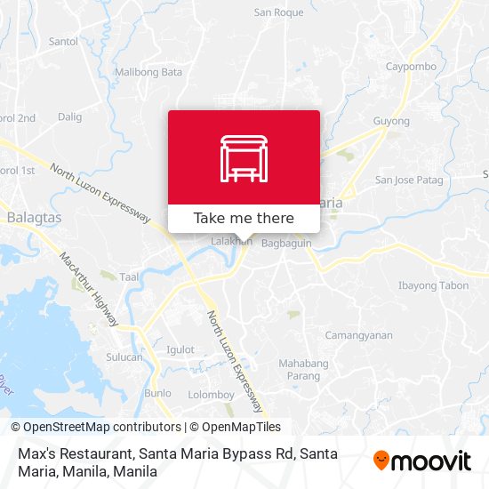 Max's Restaurant, Santa Maria Bypass Rd, Santa Maria, Manila map