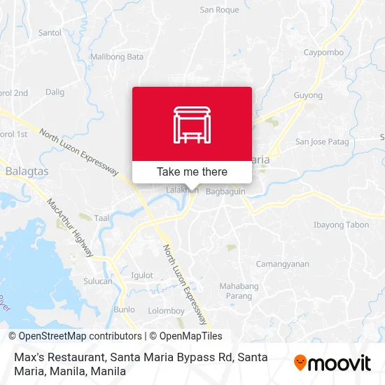 Max's Restaurant, Santa Maria Bypass Rd, Santa Maria, Manila map