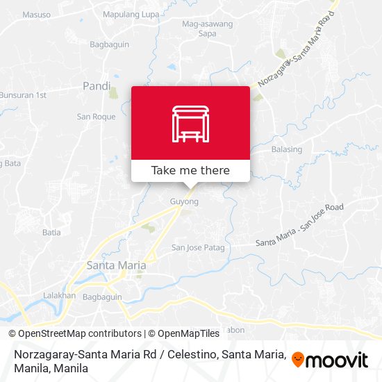 Norzagaray-Santa Maria Rd / Celestino, Santa Maria, Manila map