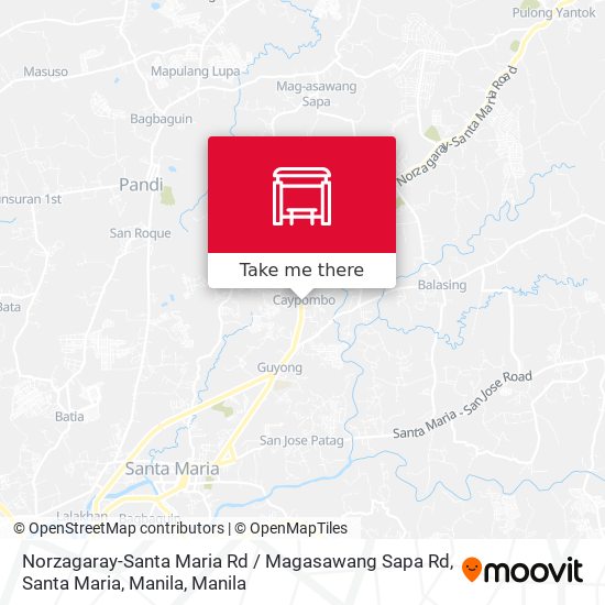 Norzagaray-Santa Maria Rd / Magasawang Sapa Rd, Santa Maria, Manila map