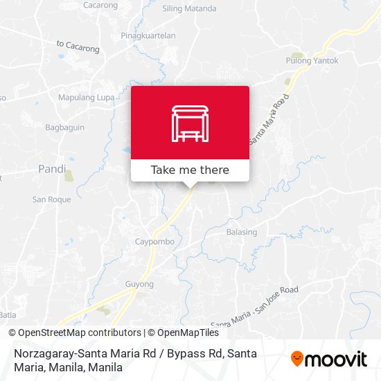 Norzagaray-Santa Maria Rd / Bypass Rd, Santa Maria, Manila map