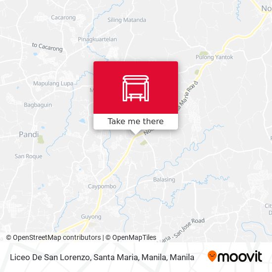 Liceo De San Lorenzo, Santa Maria, Manila map