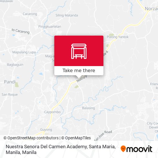 Nuestra Senora Del Carmen Academy, Santa Maria, Manila map