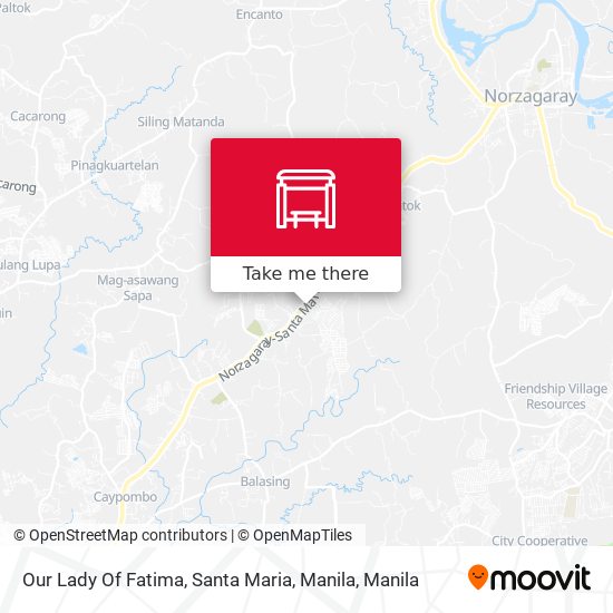 Our Lady Of Fatima, Santa Maria, Manila map