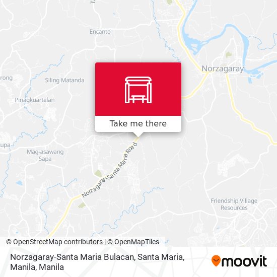 Norzagaray-Santa Maria Bulacan, Santa Maria, Manila map