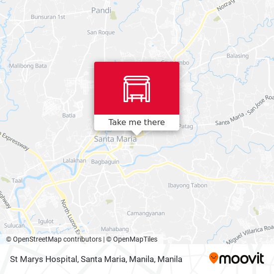 St Marys Hospital, Santa Maria, Manila map