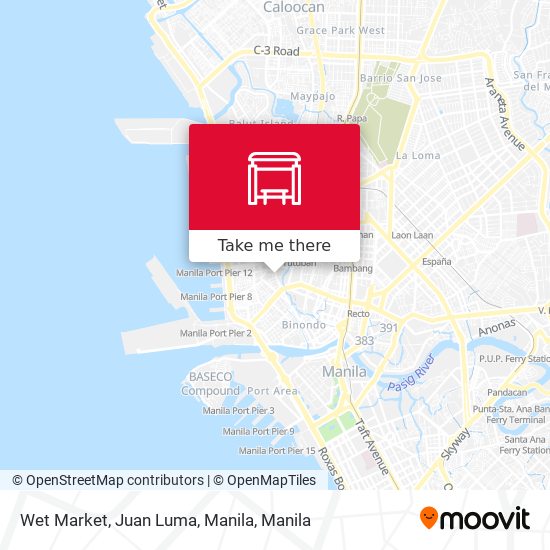 Wet Market, Juan Luma, Manila map