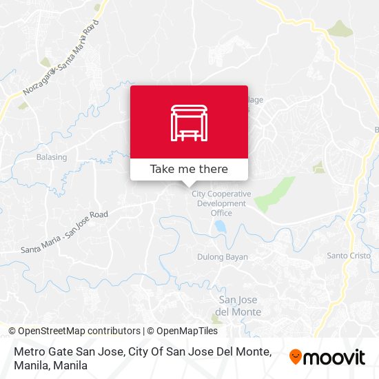 Metro Gate San Jose, City Of San Jose Del Monte, Manila map