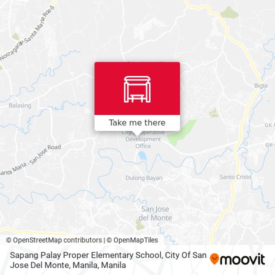 Sapang Palay Proper Elementary School, City Of San Jose Del Monte, Manila map