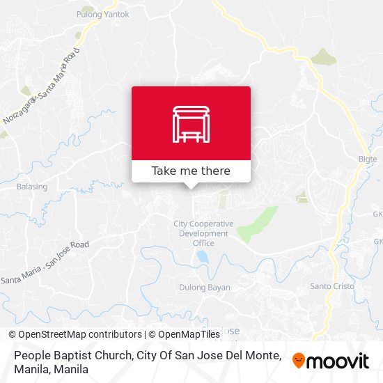 People Baptist Church, City Of San Jose Del Monte, Manila map