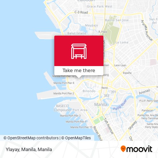 Ylayay, Manila map