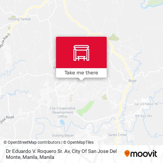 Dr Eduardo V. Roquero Sr. Av, City Of San Jose Del Monte, Manila map