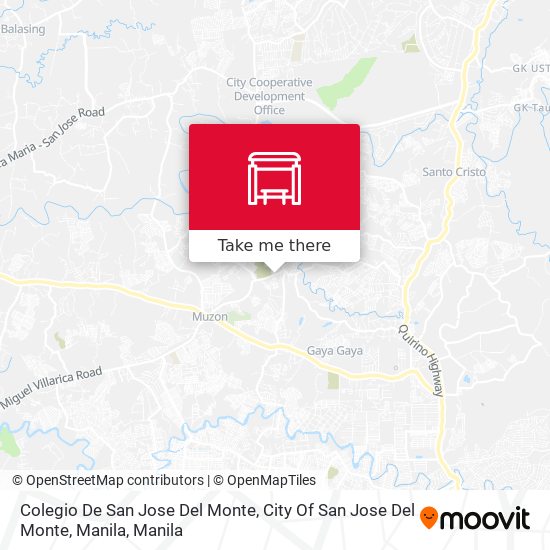Colegio De San Jose Del Monte, City Of San Jose Del Monte, Manila map