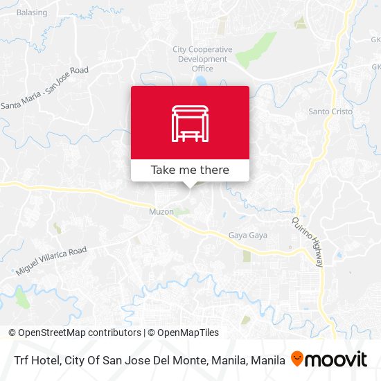 Trf Hotel, City Of San Jose Del Monte, Manila map