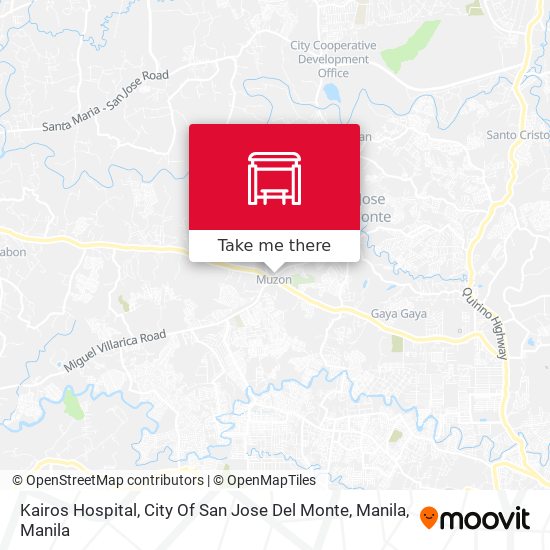 Kairos Hospital, City Of San Jose Del Monte, Manila map