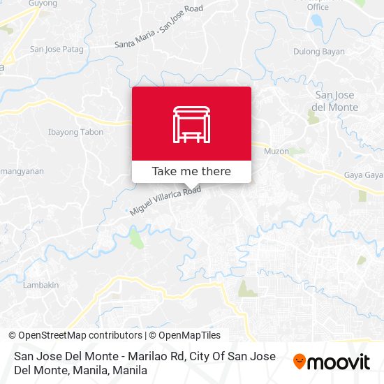 San Jose Del Monte - Marilao Rd, City Of San Jose Del Monte, Manila map