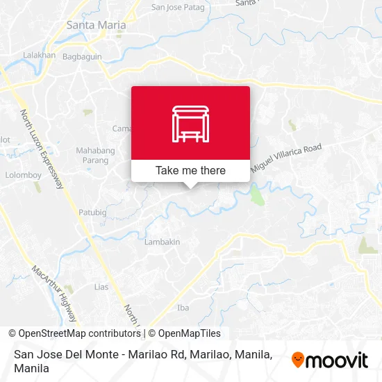 San Jose Del Monte - Marilao Rd, Marilao, Manila map