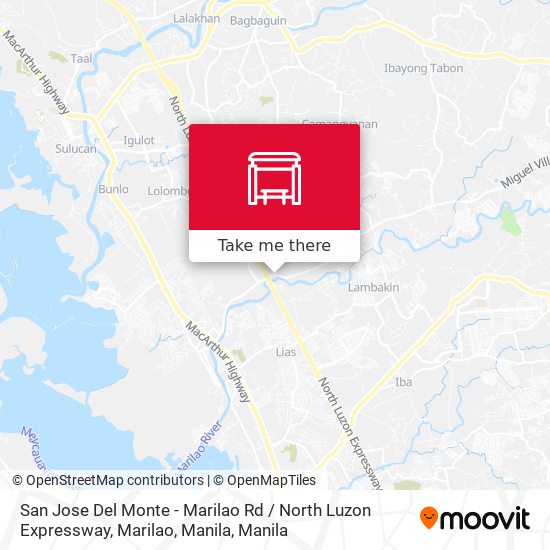 San Jose Del Monte - Marilao Rd / North Luzon Expressway, Marilao, Manila map
