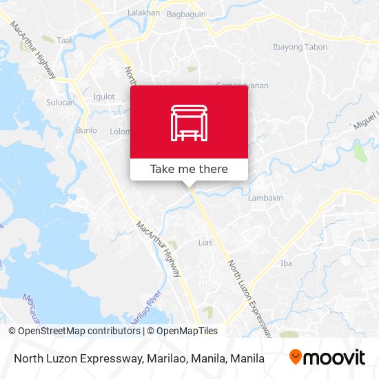 North Luzon Expressway, Marilao, Manila map