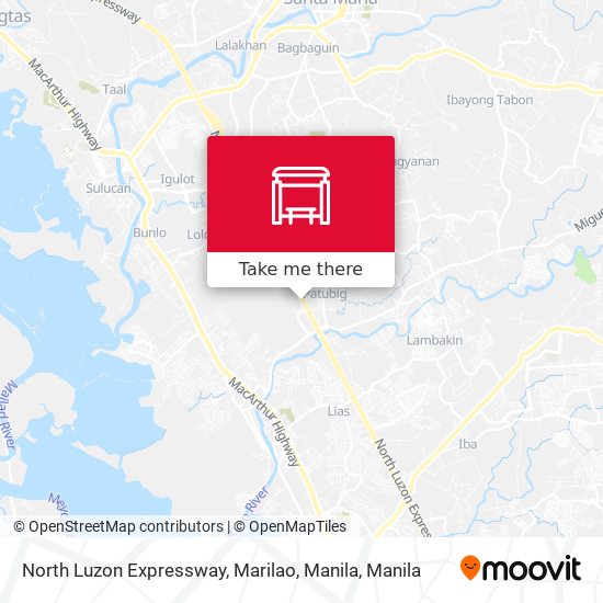 North Luzon Expressway, Marilao, Manila map