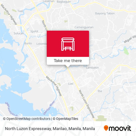 North Luzon Expressway, Marilao, Manila map