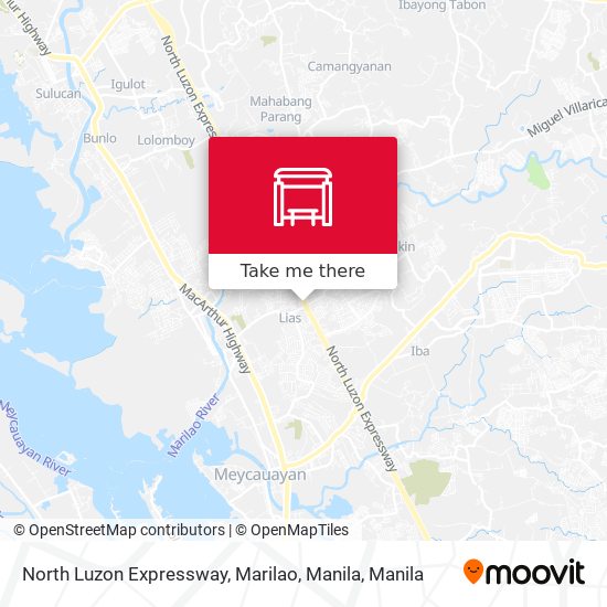 North Luzon Expressway, Marilao, Manila map