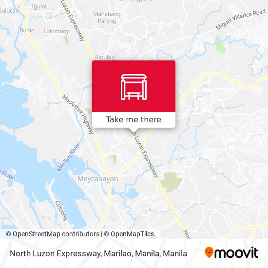 North Luzon Expressway, Marilao, Manila map