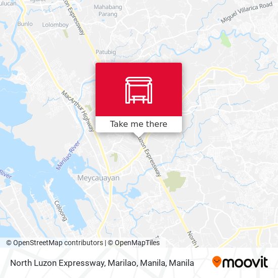 North Luzon Expressway, Marilao, Manila map