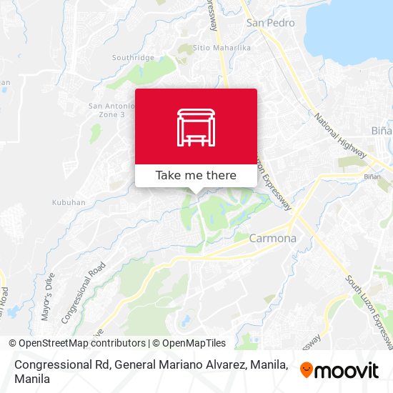 Congressional Rd, General Mariano Alvarez, Manila map