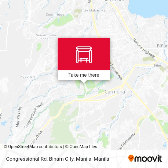 Congressional Rd, Binam City, Manila map