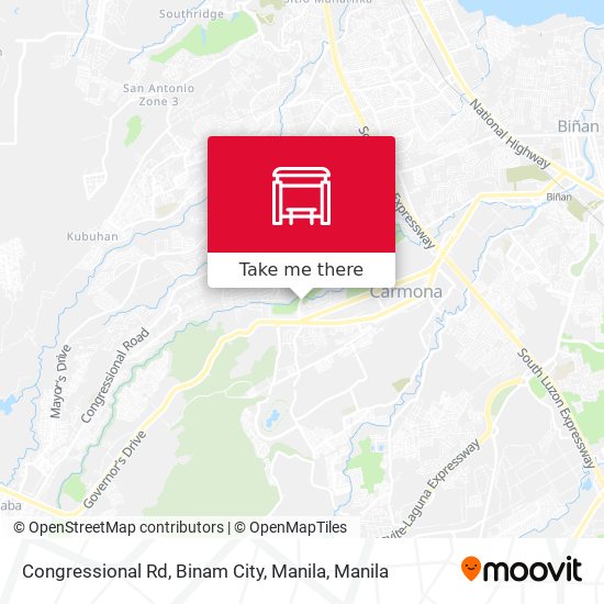 Congressional Rd, Binam City, Manila map