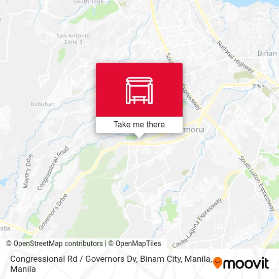 Congressional Rd / Governors Dv, Binam City, Manila map
