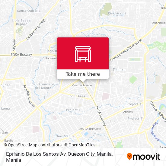 Epifanio De Los Santos Av, Quezon City, Manila map