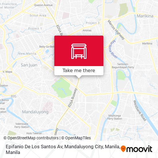 Epifanio De Los Santos Av, Mandaluyong City, Manila map