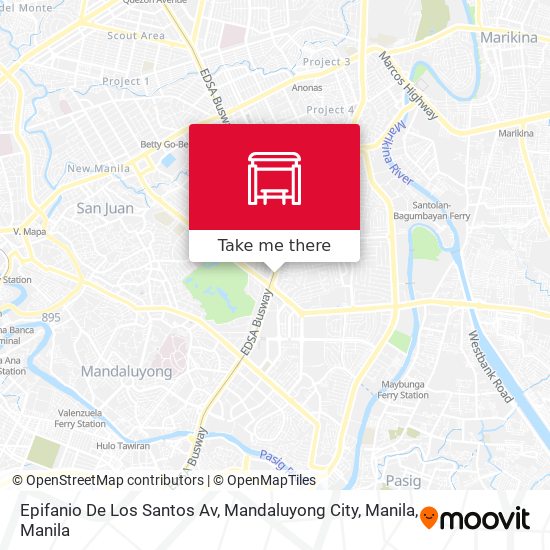 Epifanio De Los Santos Av, Mandaluyong City, Manila map