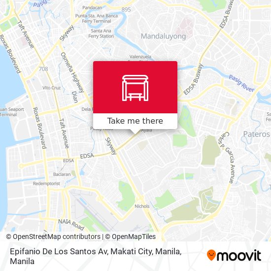 Epifanio De Los Santos Av, Makati City, Manila map