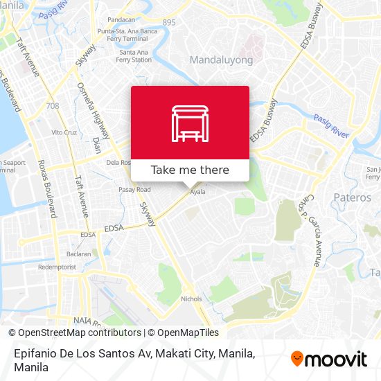 Epifanio De Los Santos Av, Makati City, Manila map