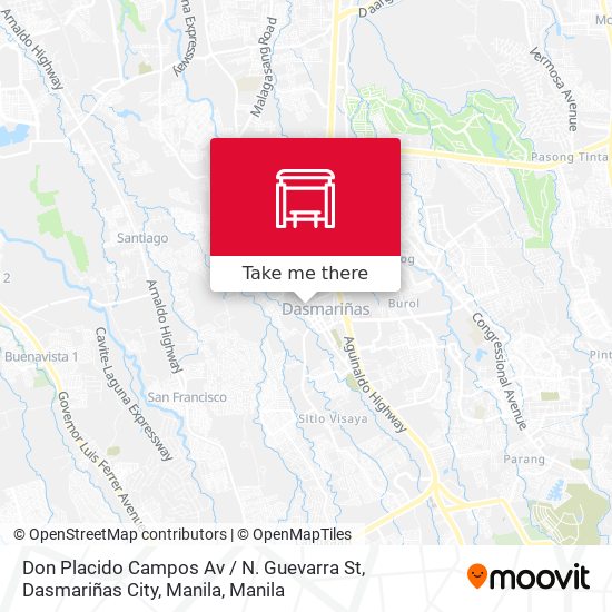 Don Placido Campos Av / N. Guevarra St, Dasmariñas City, Manila map