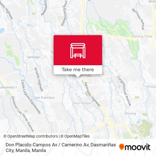 Don Placido Campos Av / Camerino Av, Dasmariñas City, Manila map