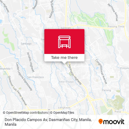 Don Placido Campos Av, Dasmariñas City, Manila map
