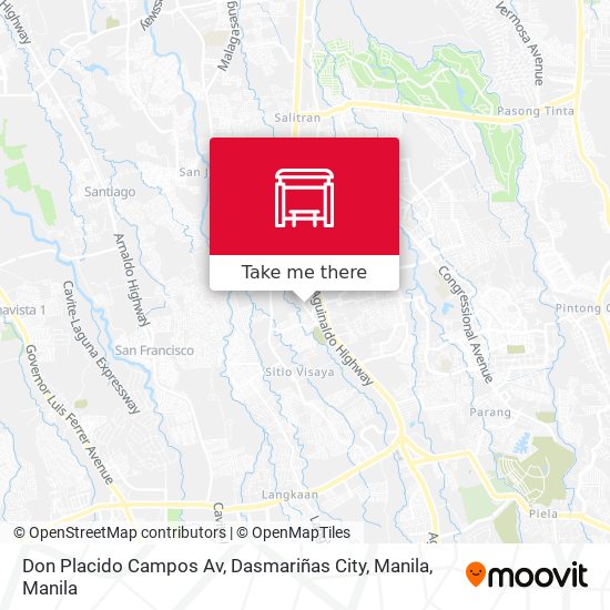 Don Placido Campos Av, Dasmariñas City, Manila map