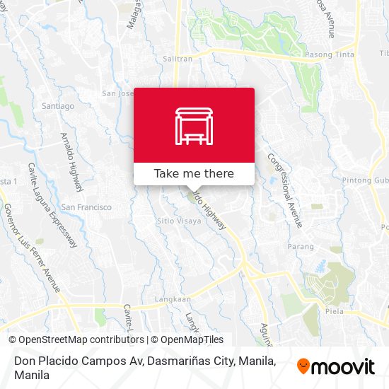Don Placido Campos Av, Dasmariñas City, Manila map