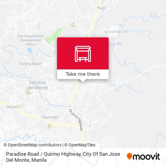 Paradise Road / Quirino Highway, City Of San Jose Del Monte map