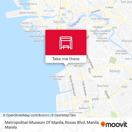 Metropolitan Museum Of Manila, Roxas Blvd, Manila map